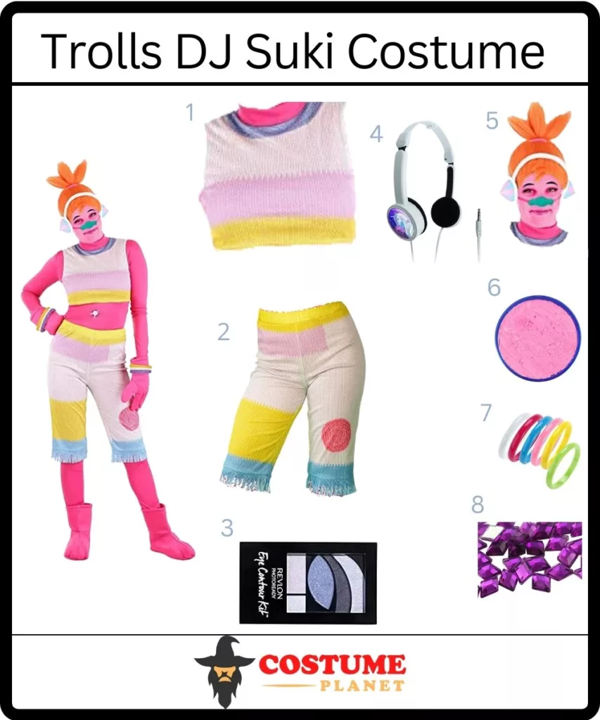 Trolls DJ Suki Costume